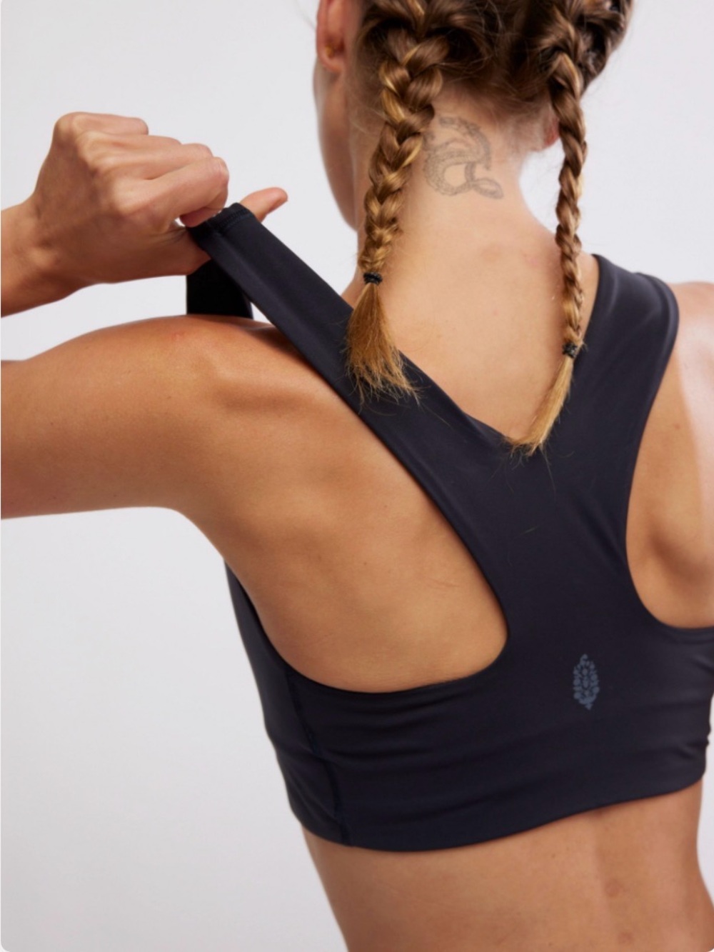 Free People FP Movement Win Win Sports Bra Black High Impact Racerback S